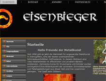 Tablet Screenshot of eisenbieger.de